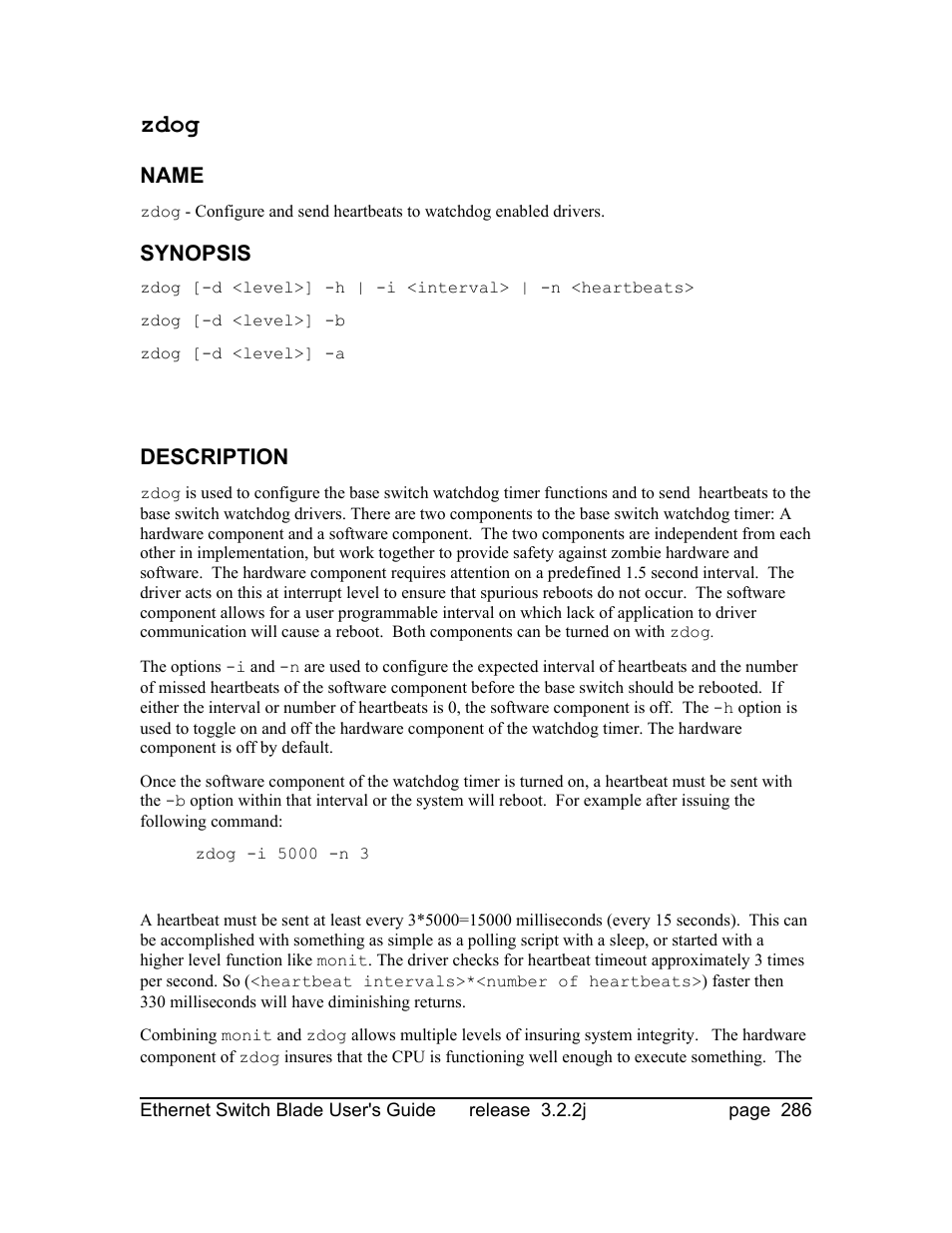 Zdog | Znyx Networks bh5700 User Manual | Page 286 / 359