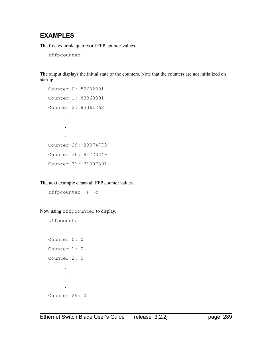 Examples | Znyx Networks bh5700 User Manual | Page 289 / 359