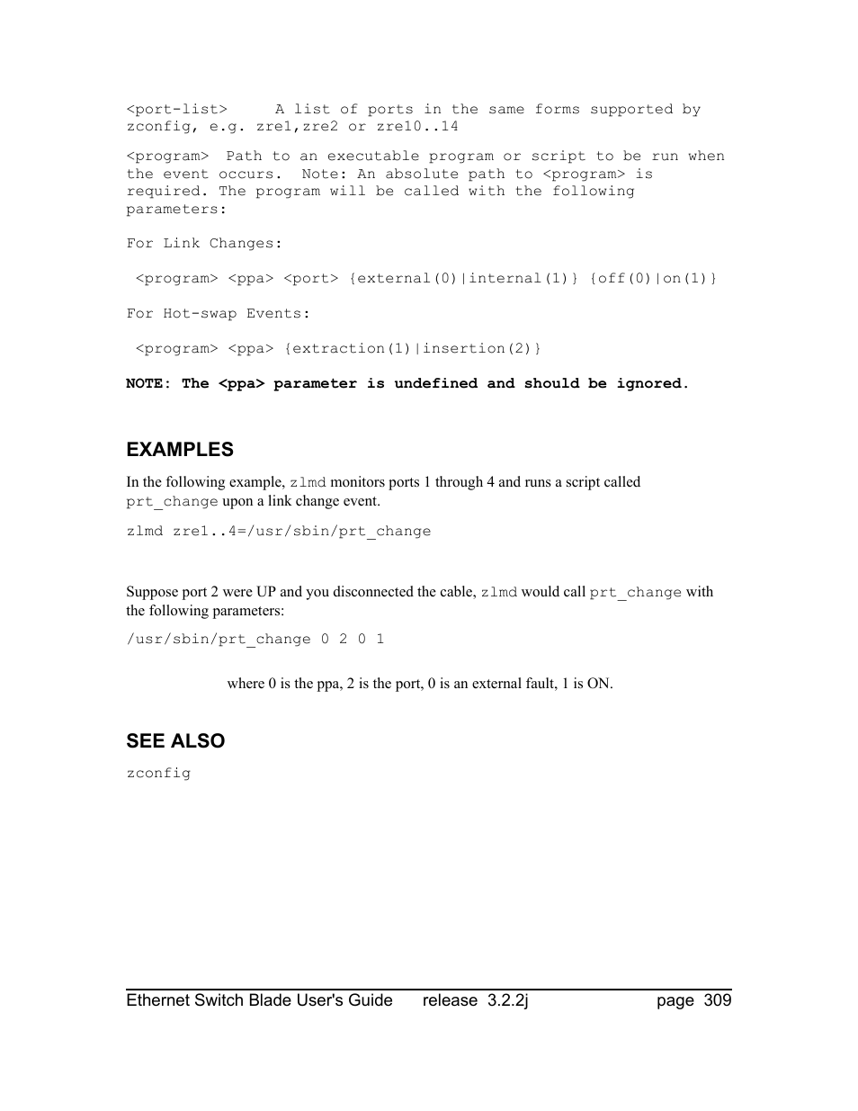Examples, See also | Znyx Networks bh5700 User Manual | Page 309 / 359
