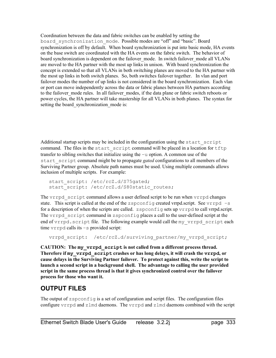 Output files | Znyx Networks bh5700 User Manual | Page 333 / 359