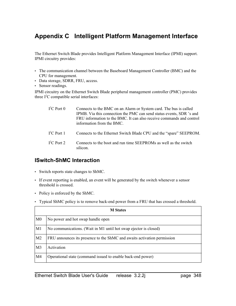 Iswitch-shmc interaction | Znyx Networks bh5700 User Manual | Page 348 / 359