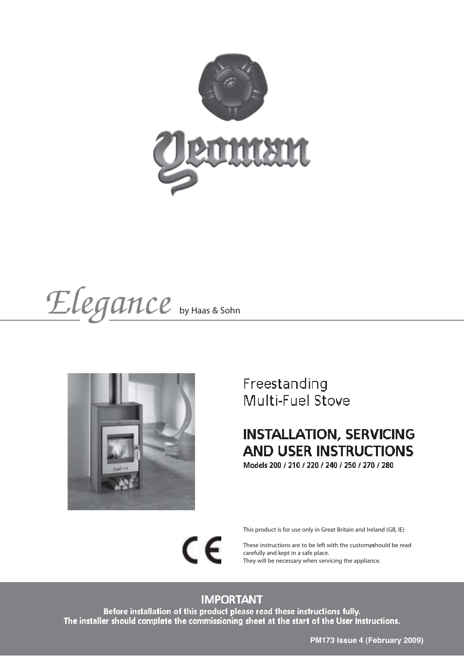 Yeoman ELEGANCE BY HAAS & SOHN 270 User Manual | 24 pages