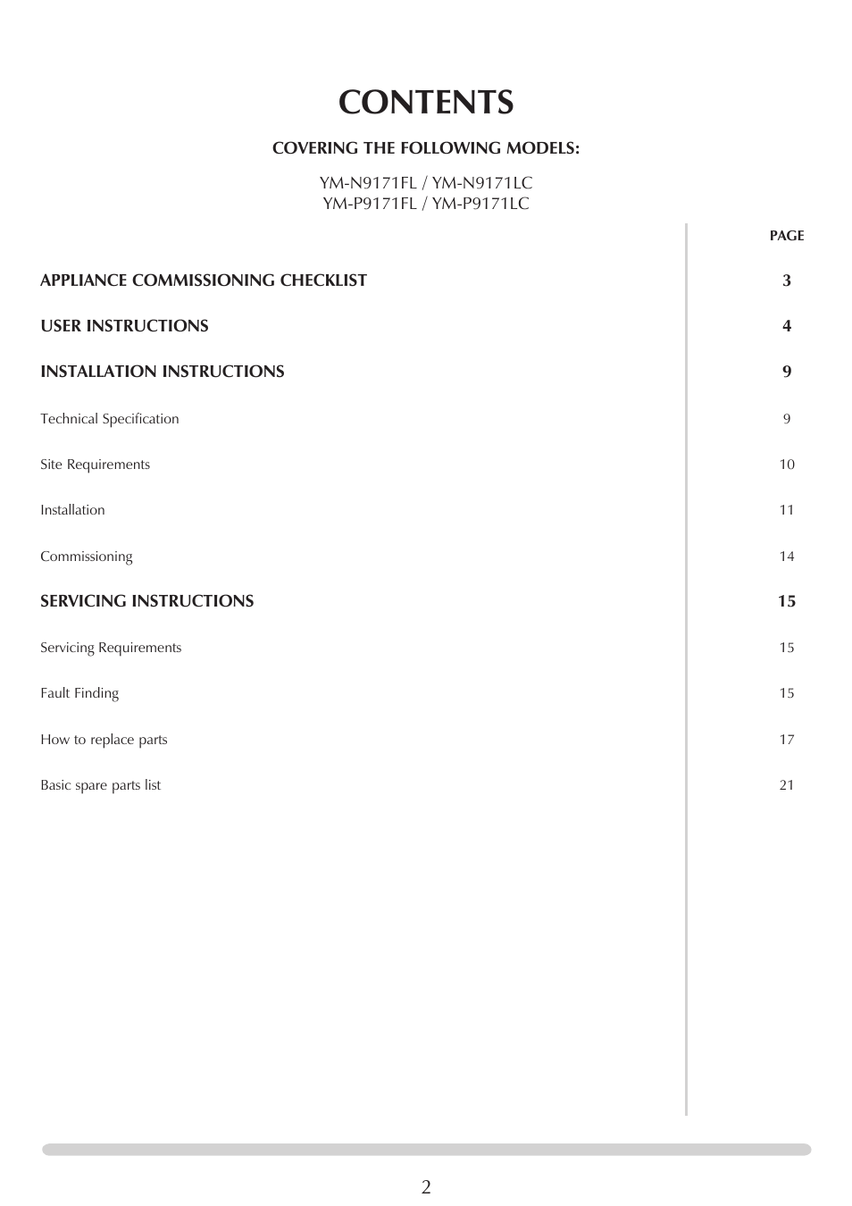 Yeoman EXE MIDI PR1145 User Manual | Page 2 / 23