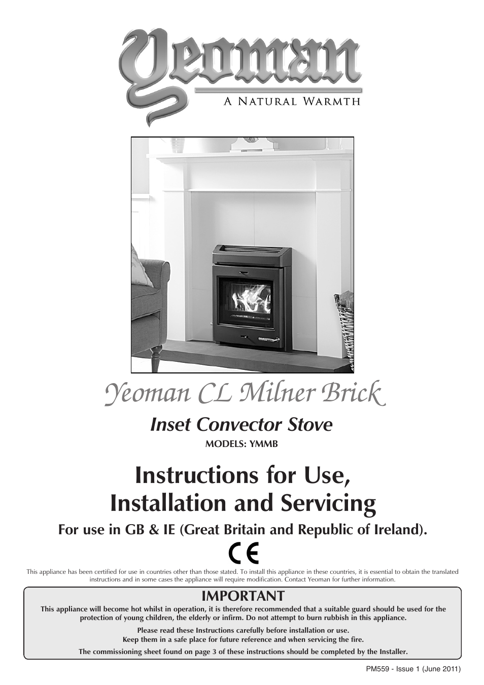 Yeoman CL MILNER BRICK YMMB User Manual | 32 pages