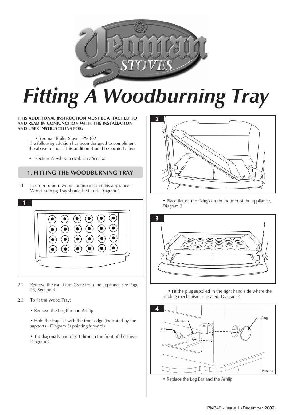 Yeoman PM302 User Manual | 1 page