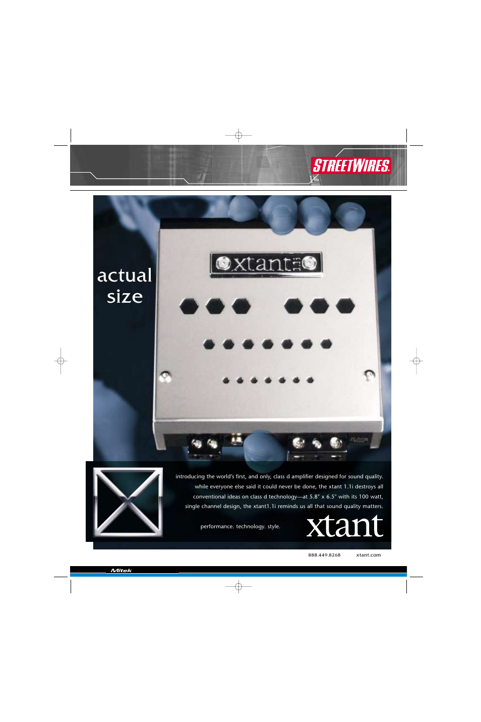 Xtant 1.1I User Manual | 1 page