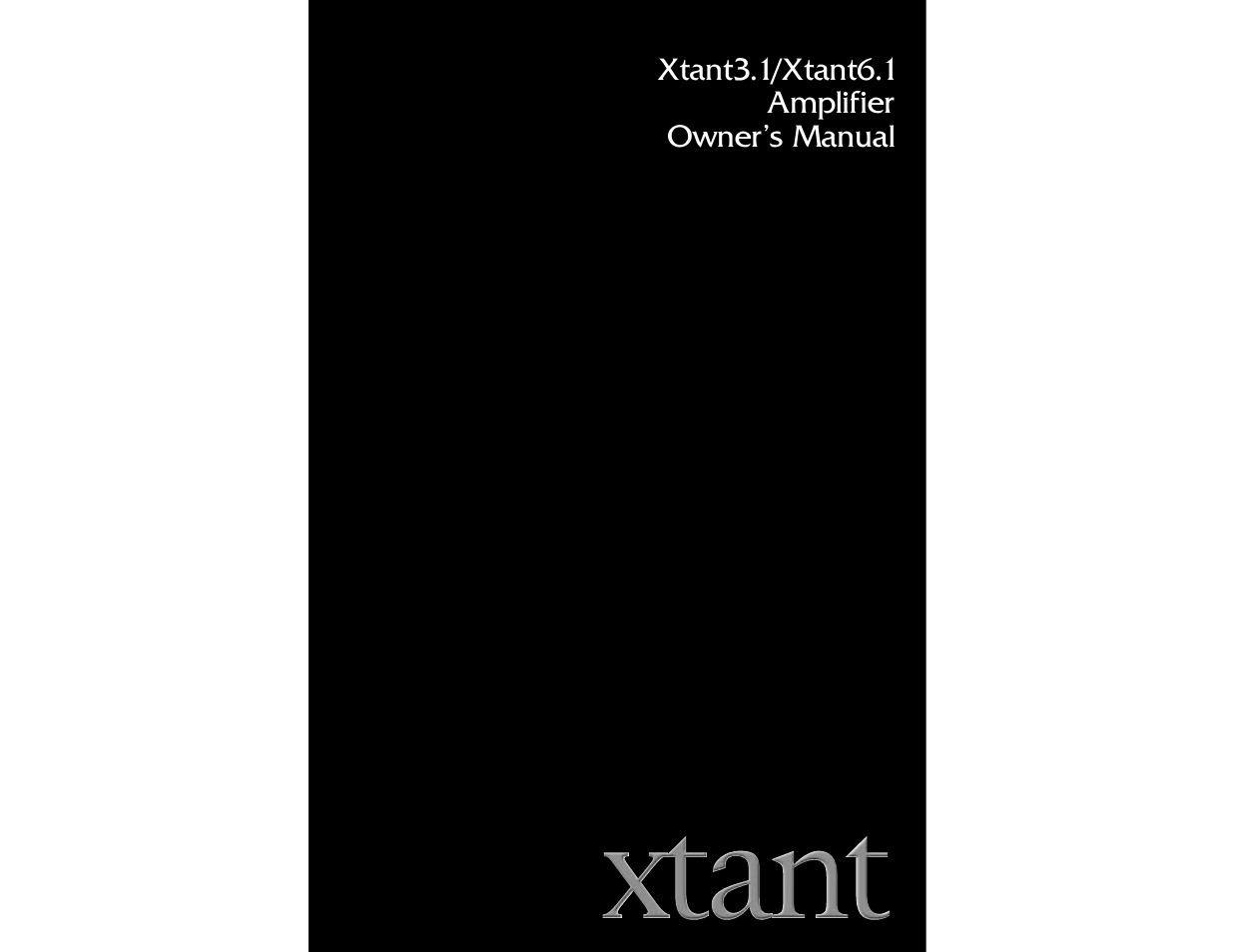 Xtant 6.1 User Manual | 19 pages