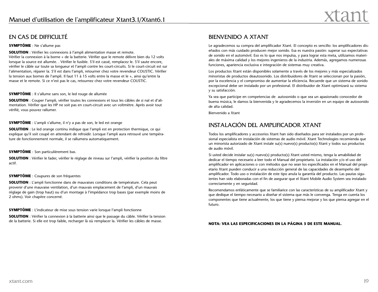 Xtant 6.1 User Manual | Page 10 / 19