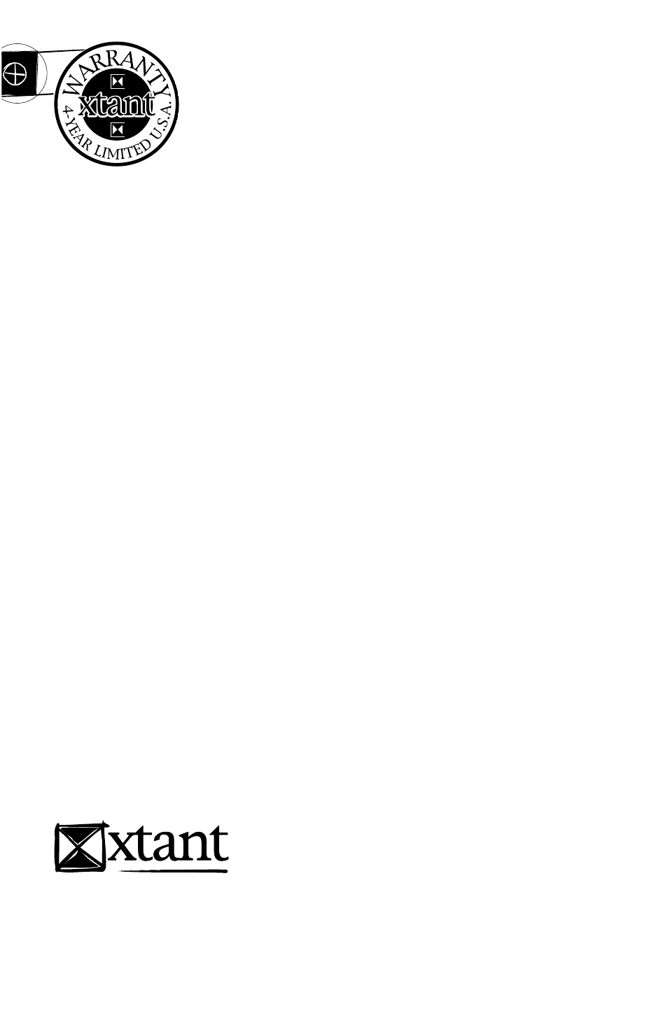 Four - year limited u.s.a. warranty | Xtant 3150X User Manual | Page 11 / 12