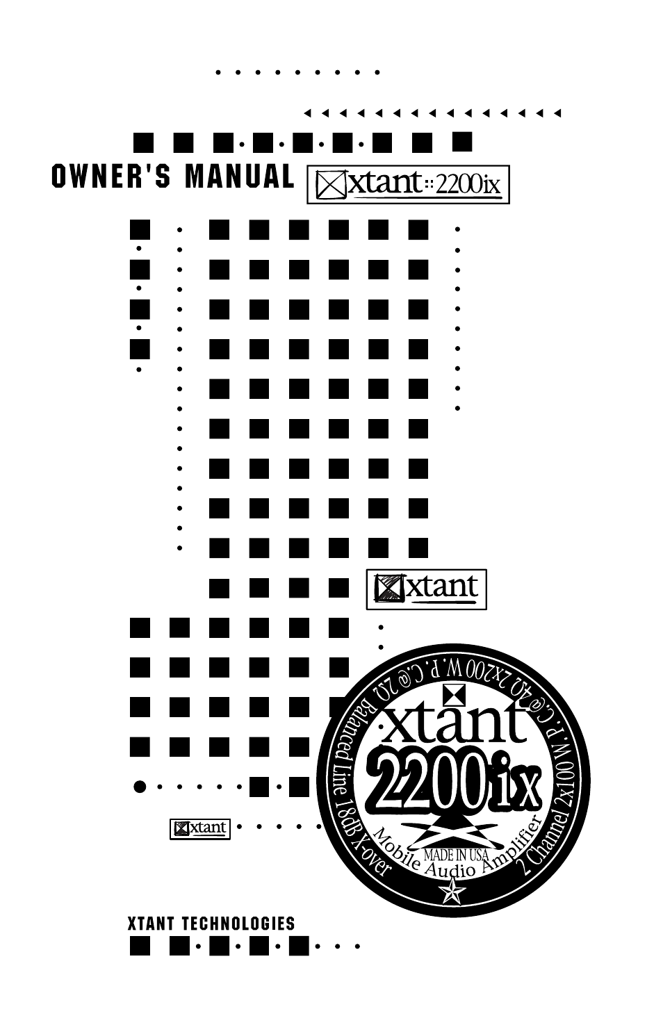 Xtant 2200ix User Manual | 13 pages