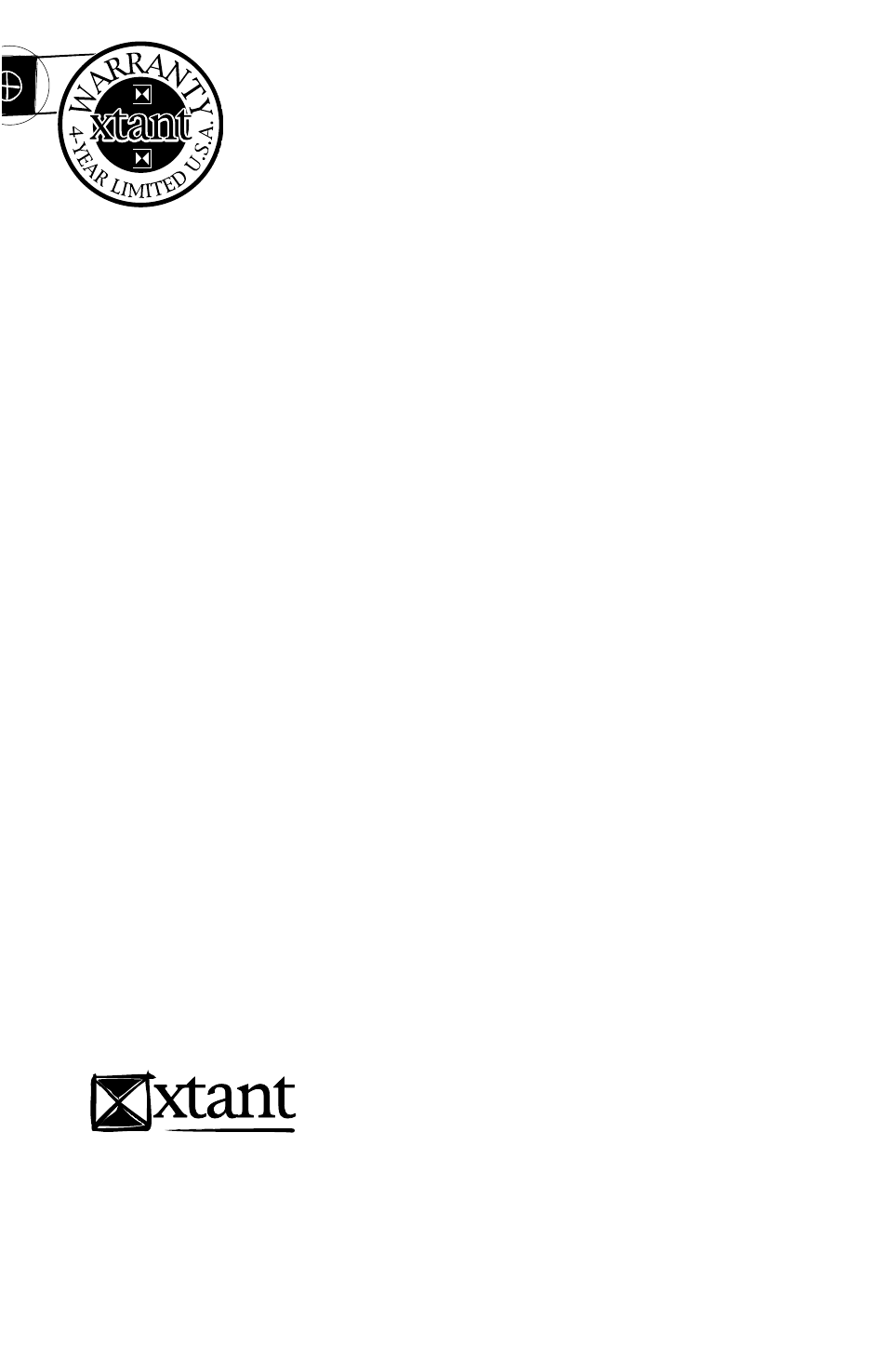 Limited u.s.a. warranty | Xtant 2200ix User Manual | Page 12 / 13
