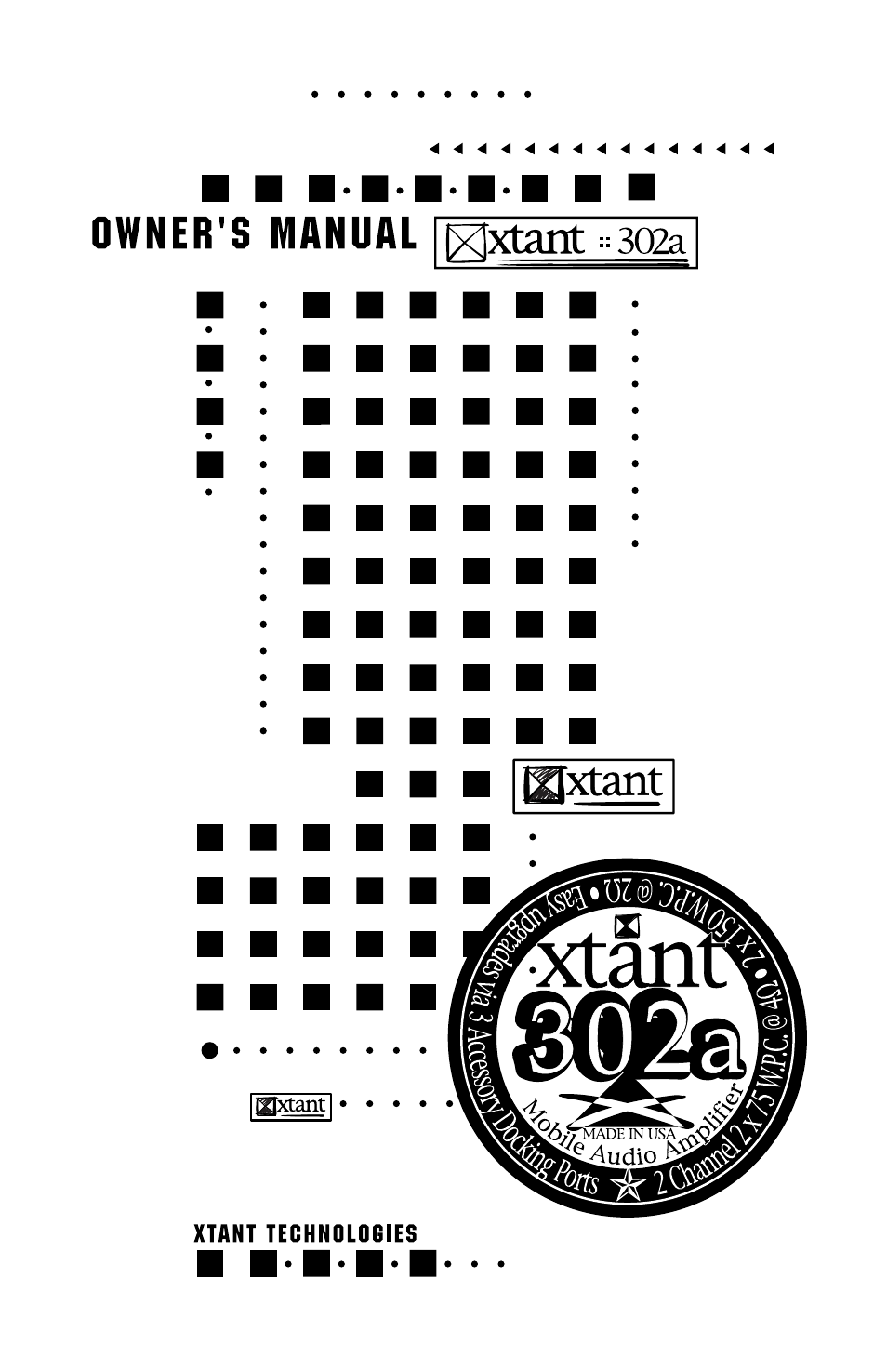 Xtant 302A User Manual | 13 pages