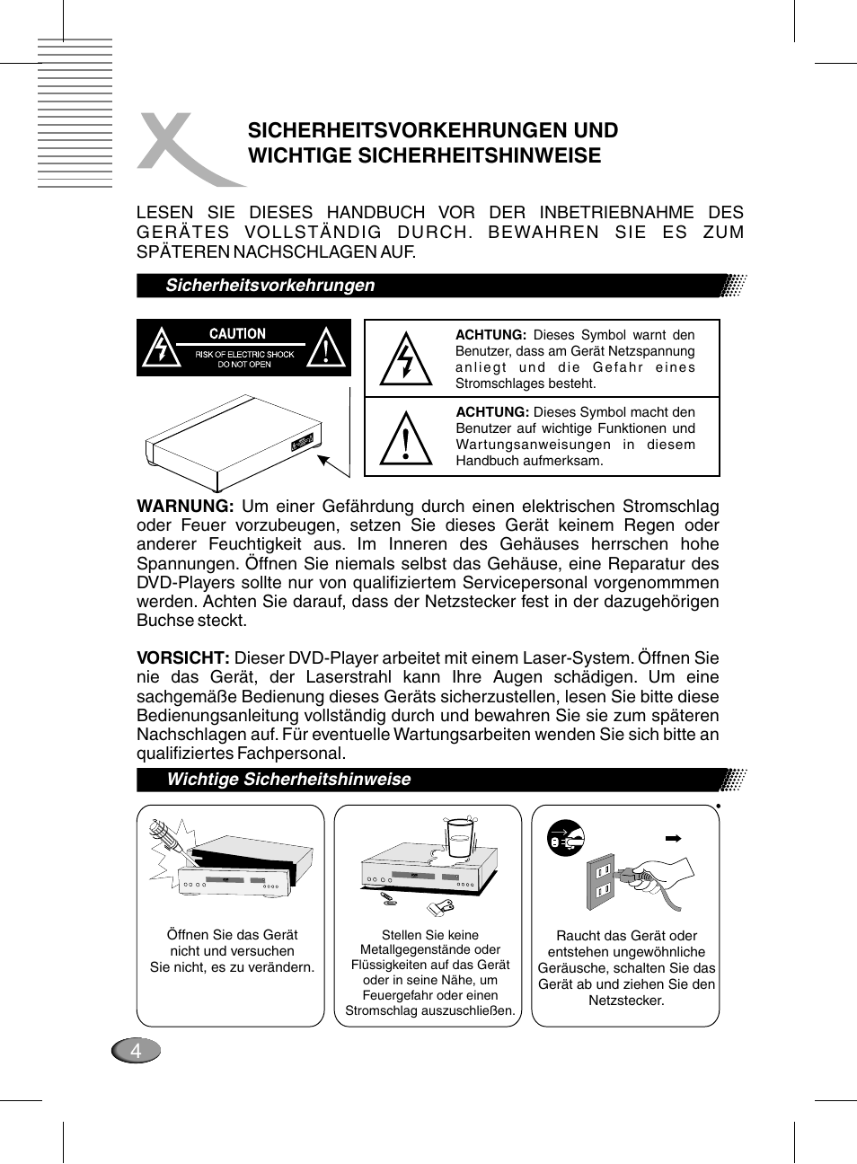 Xoro HSD 311 User Manual | Page 4 / 72