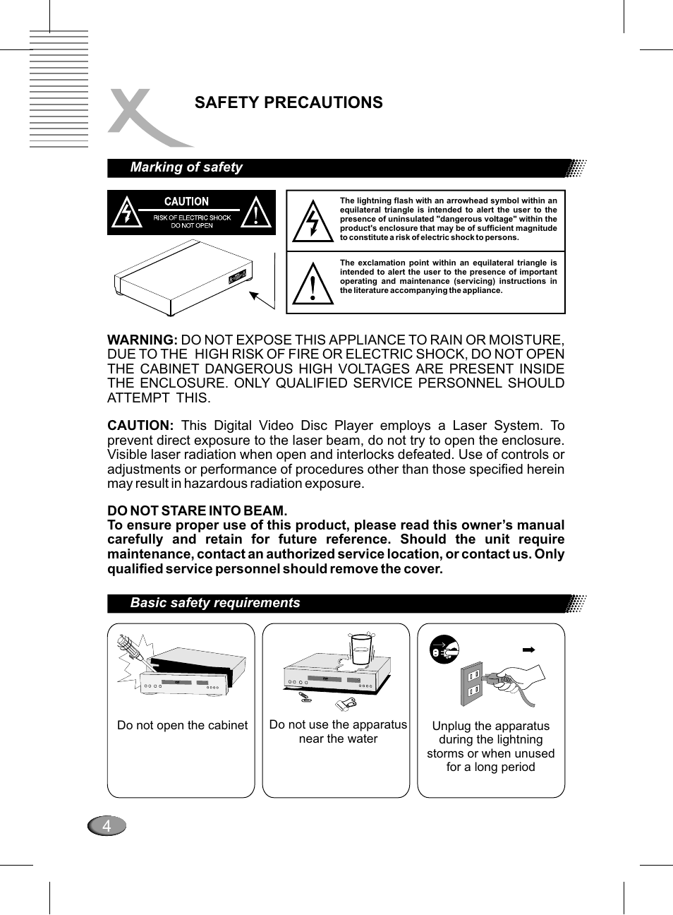 4safety precautions | Xoro HSD 311 User Manual | Page 52 / 72