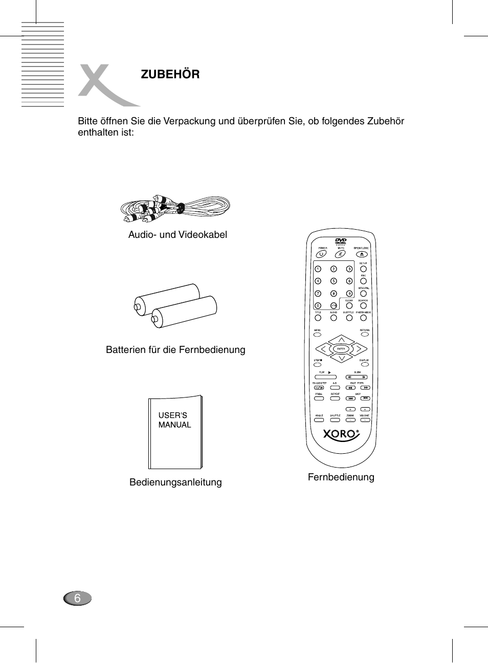 Xoro HSD 311 User Manual | Page 6 / 72