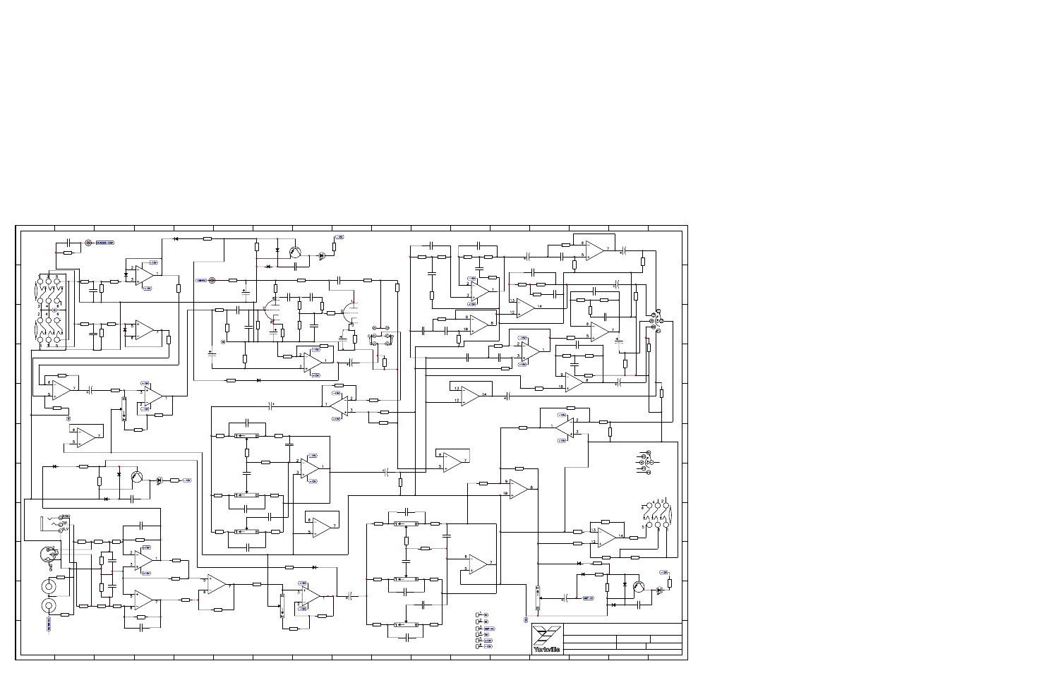 Schematic-m1237-k2-kbamp 1/3 | Yorkville Sound YS1044 User Manual | Page 5 / 11