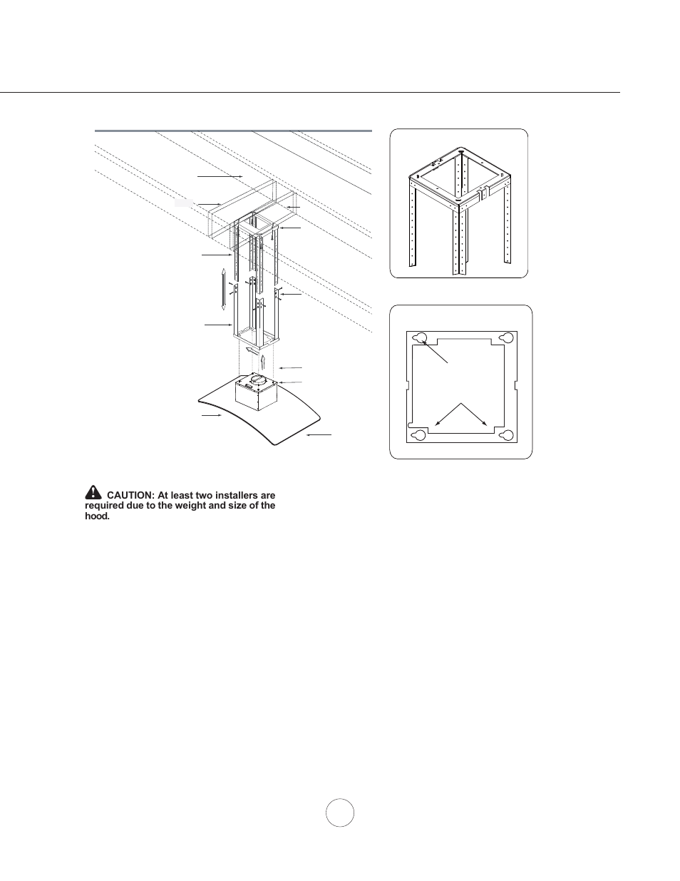 Installation – mounting the hood | Zephyr ZML-M90AG/AS User Manual | Page 11 / 21