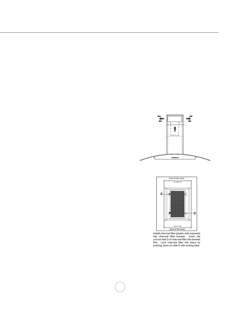 Installation – ductless recirculation | Zephyr ZML-M90AG/AS User Manual | Page 13 / 21
