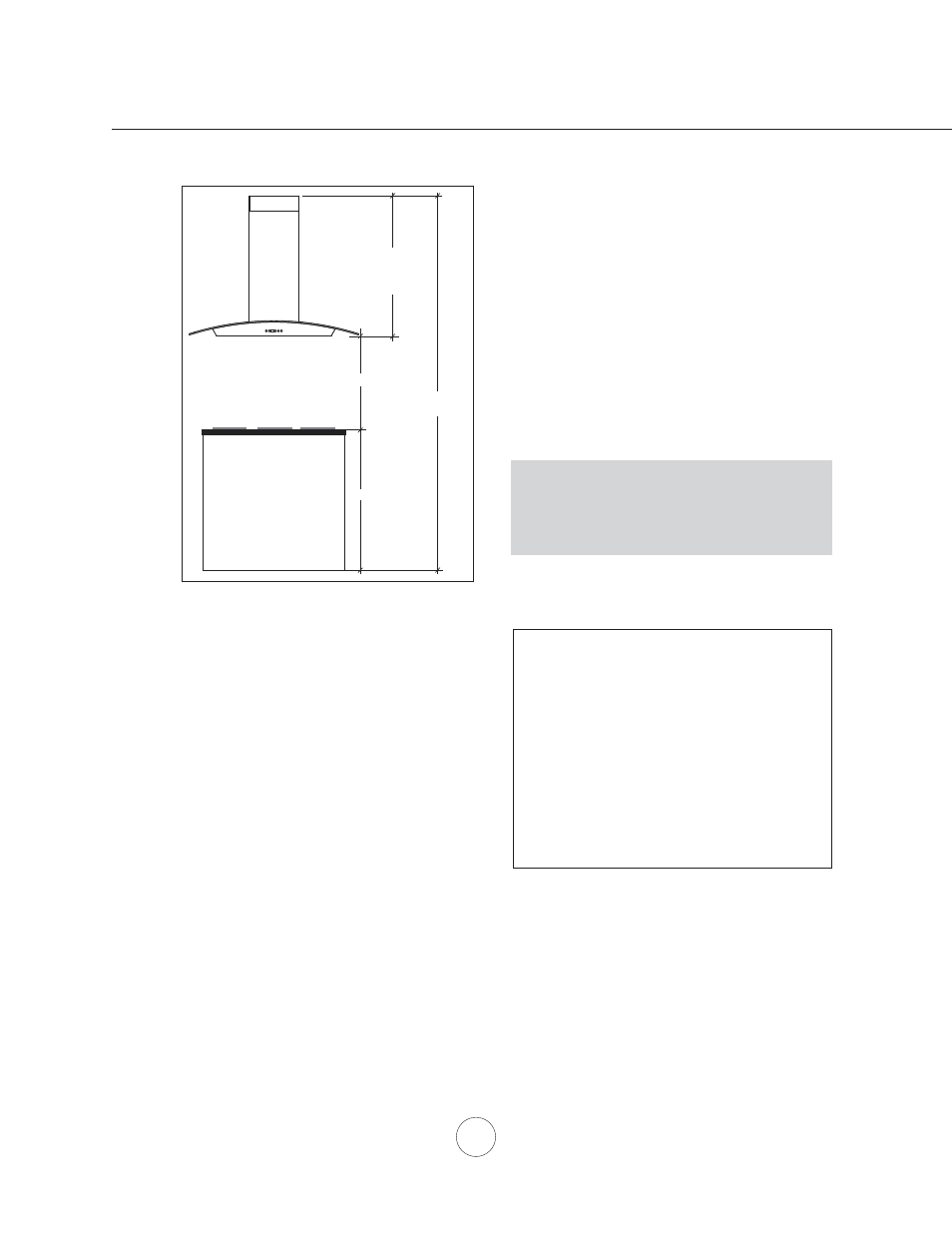 Installation – mounting height & clearance | Zephyr ZML-M90AG/AS User Manual | Page 8 / 21
