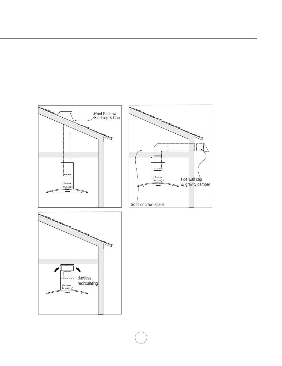 Installation – ducting options | Zephyr ZML-M90AG/AS User Manual | Page 9 / 21