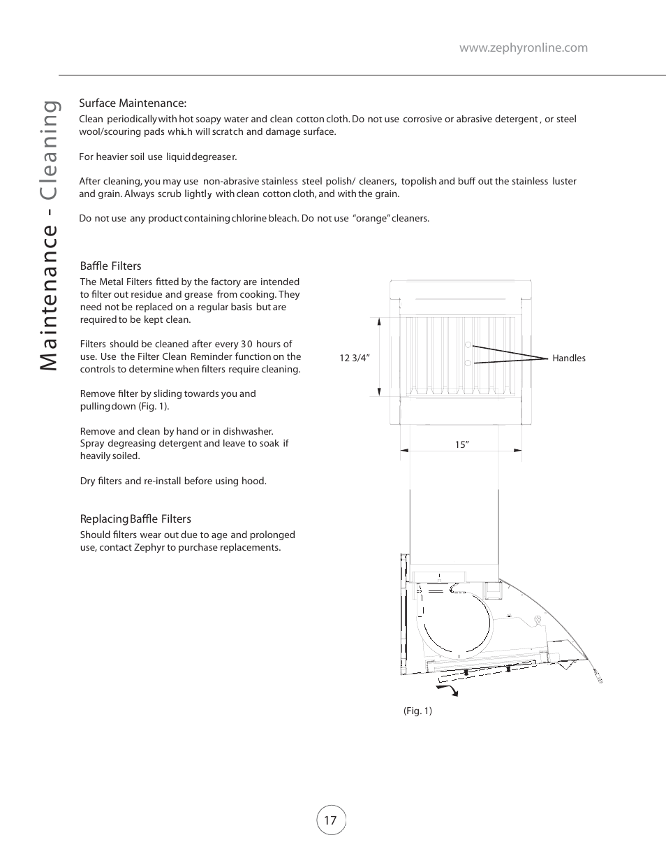 Zephyr COK-E48SX User Manual | Page 19 / 23