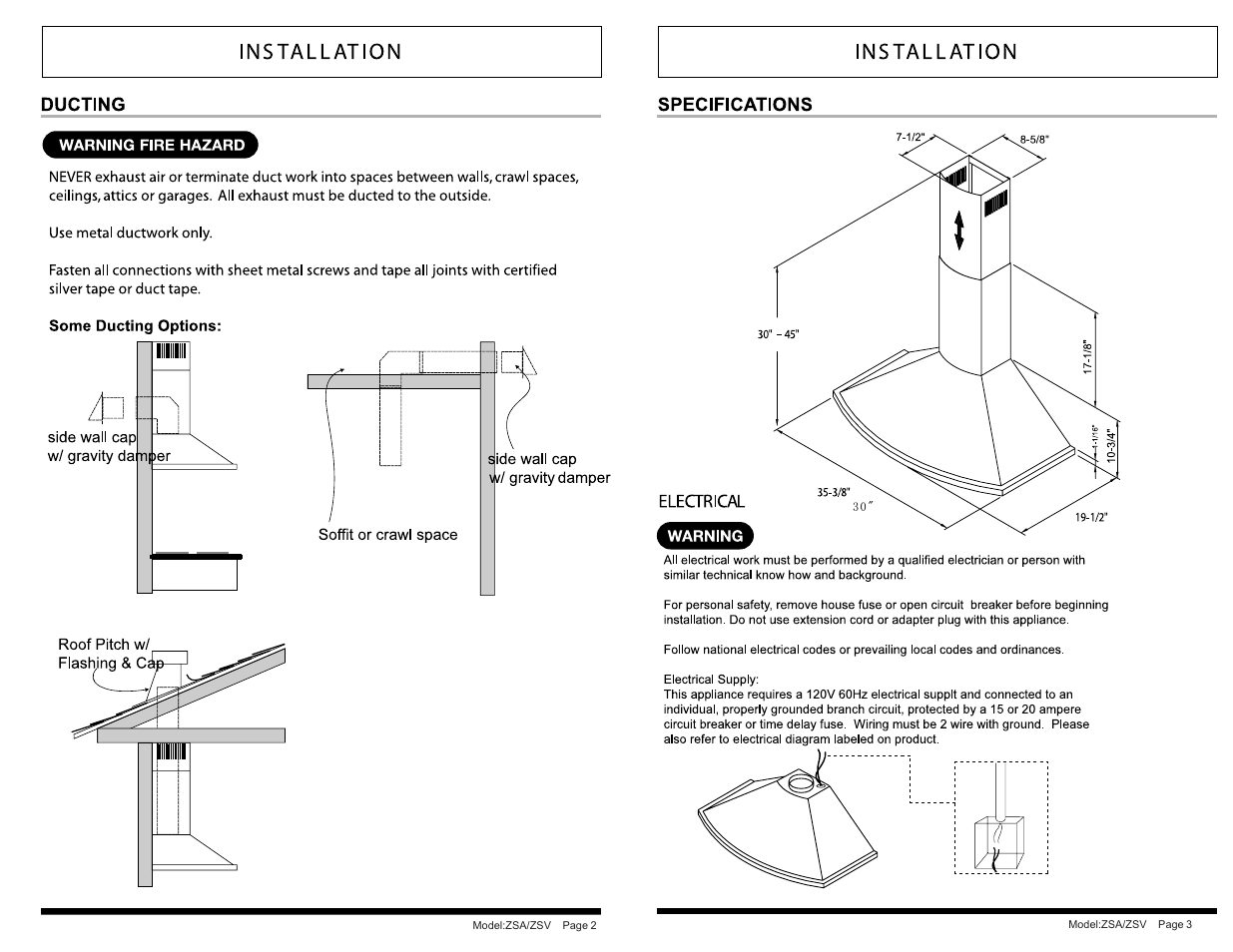 Zephyr ZSA-M90AS User Manual | Page 4 / 7