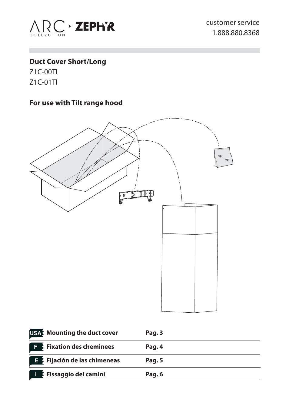Zephyr Z1C-00TI User Manual | 8 pages