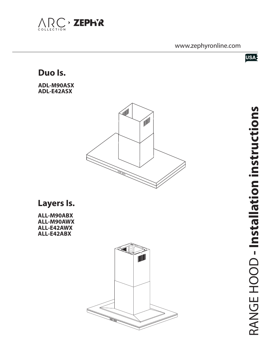Zephyr Duo Is. ADL-M90ASX User Manual | 25 pages