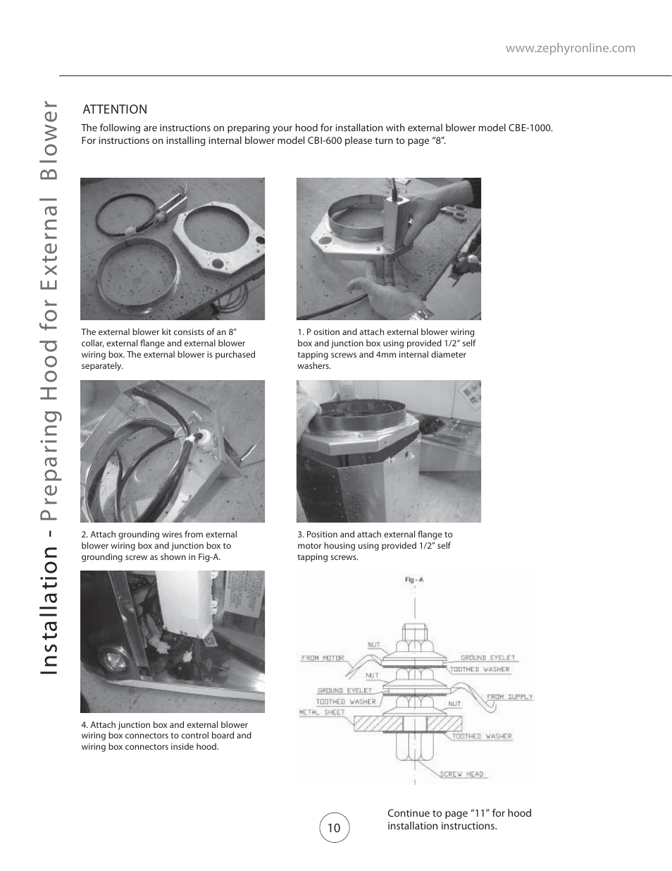Zephyr CTP-E 60SX User Manual | Page 12 / 23