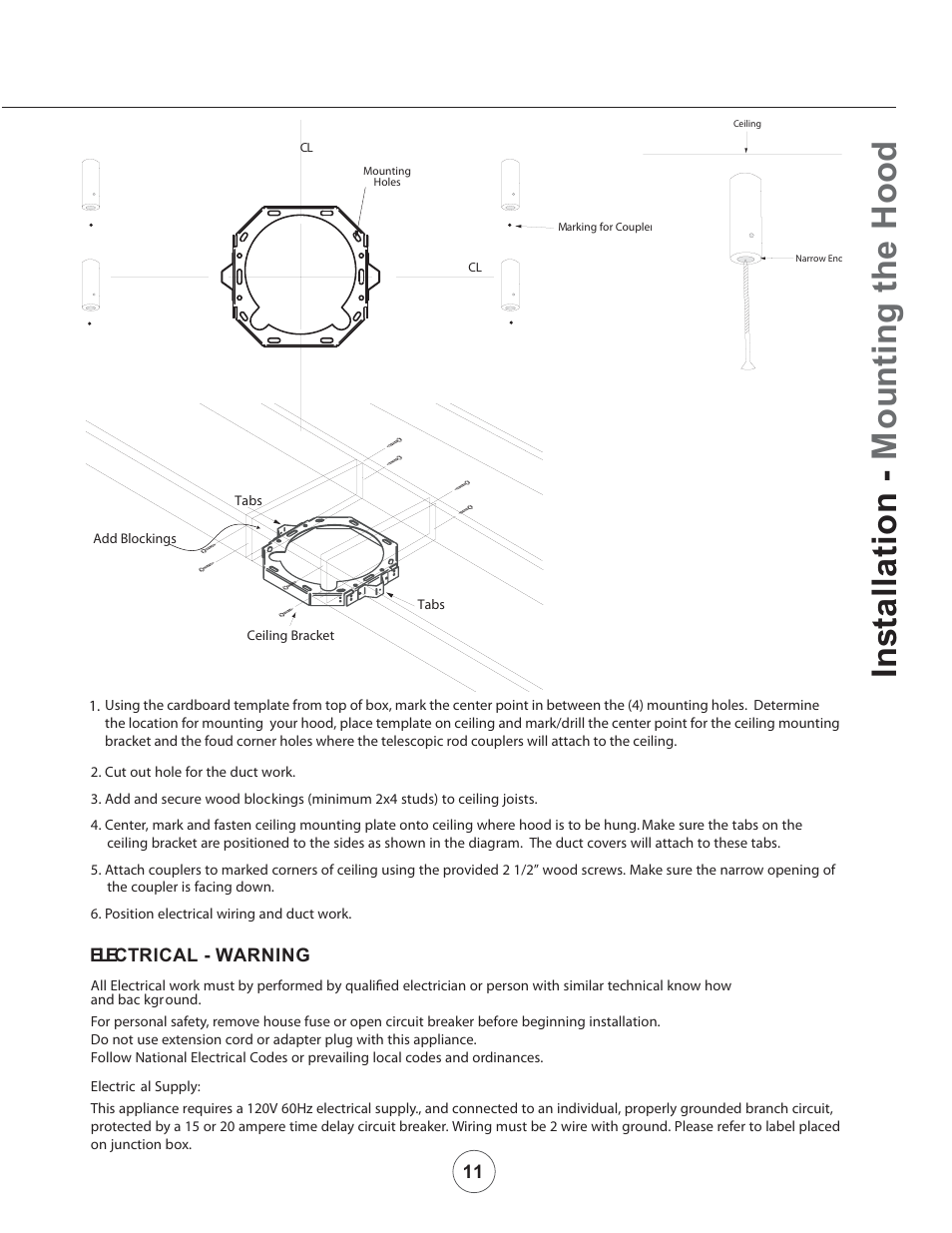 Zephyr CTP-E 60SX User Manual | Page 13 / 23