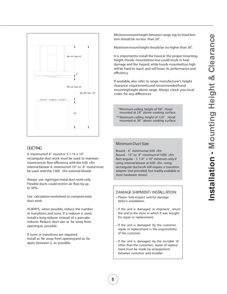 Zephyr CTP-E 60SX User Manual | Page 7 / 23