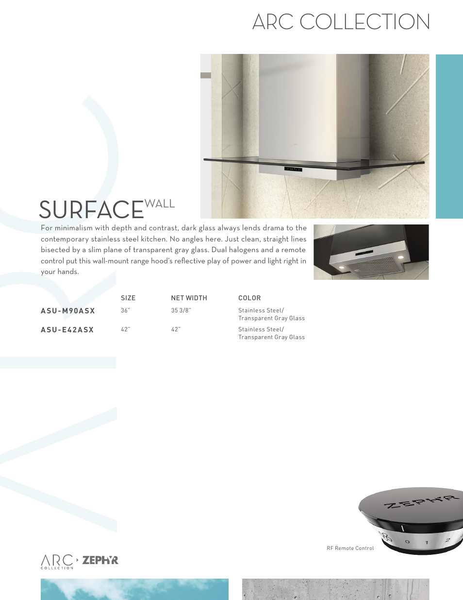 Zephyr Surface Wall ASU - M90ASX User Manual | 2 pages