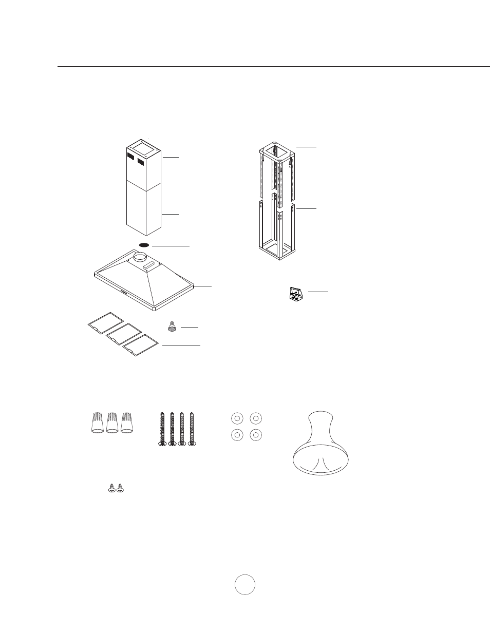 List of materials | Zephyr ZNA-M90S User Manual | Page 6 / 21