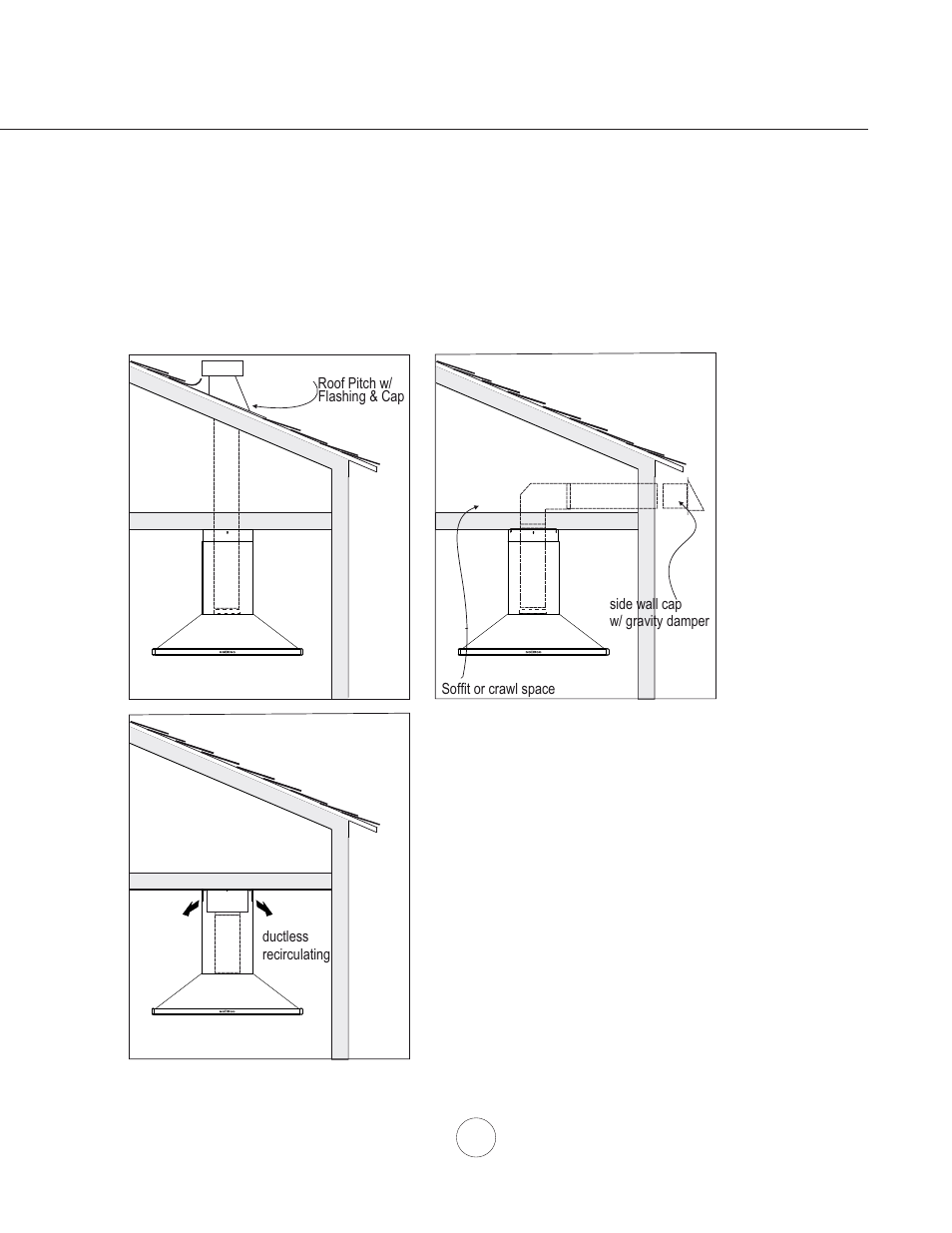 Installation – ducting options | Zephyr ZNA-M90S User Manual | Page 9 / 21