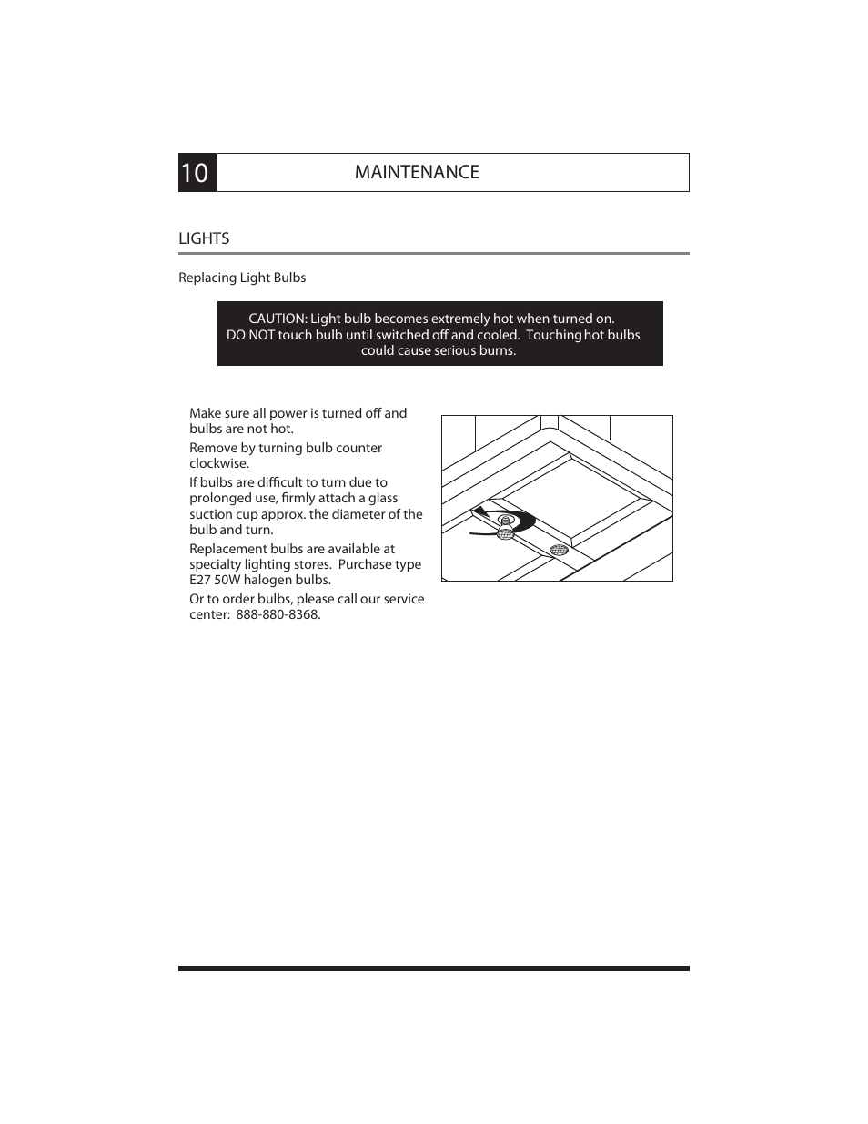 Maintenance | Zephyr ZMI-M90G User Manual | Page 13 / 15
