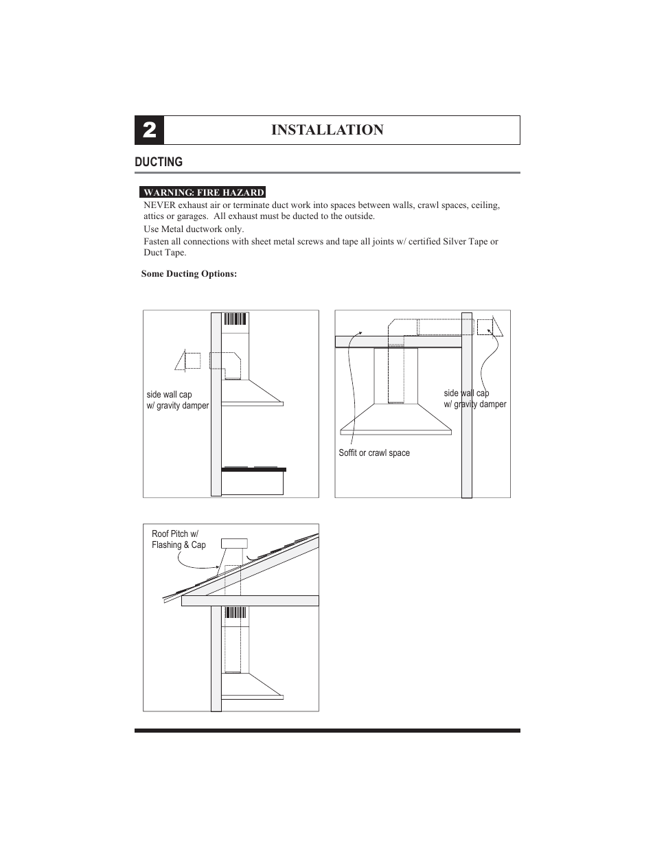Installation | Zephyr ZMI-M90G User Manual | Page 5 / 15