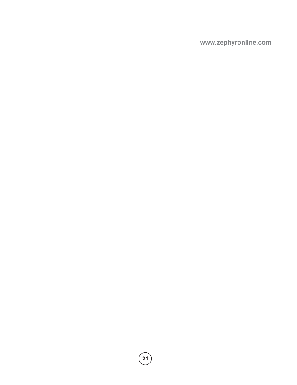 Zephyr EBO-E36ASX User Manual | Page 21 / 22