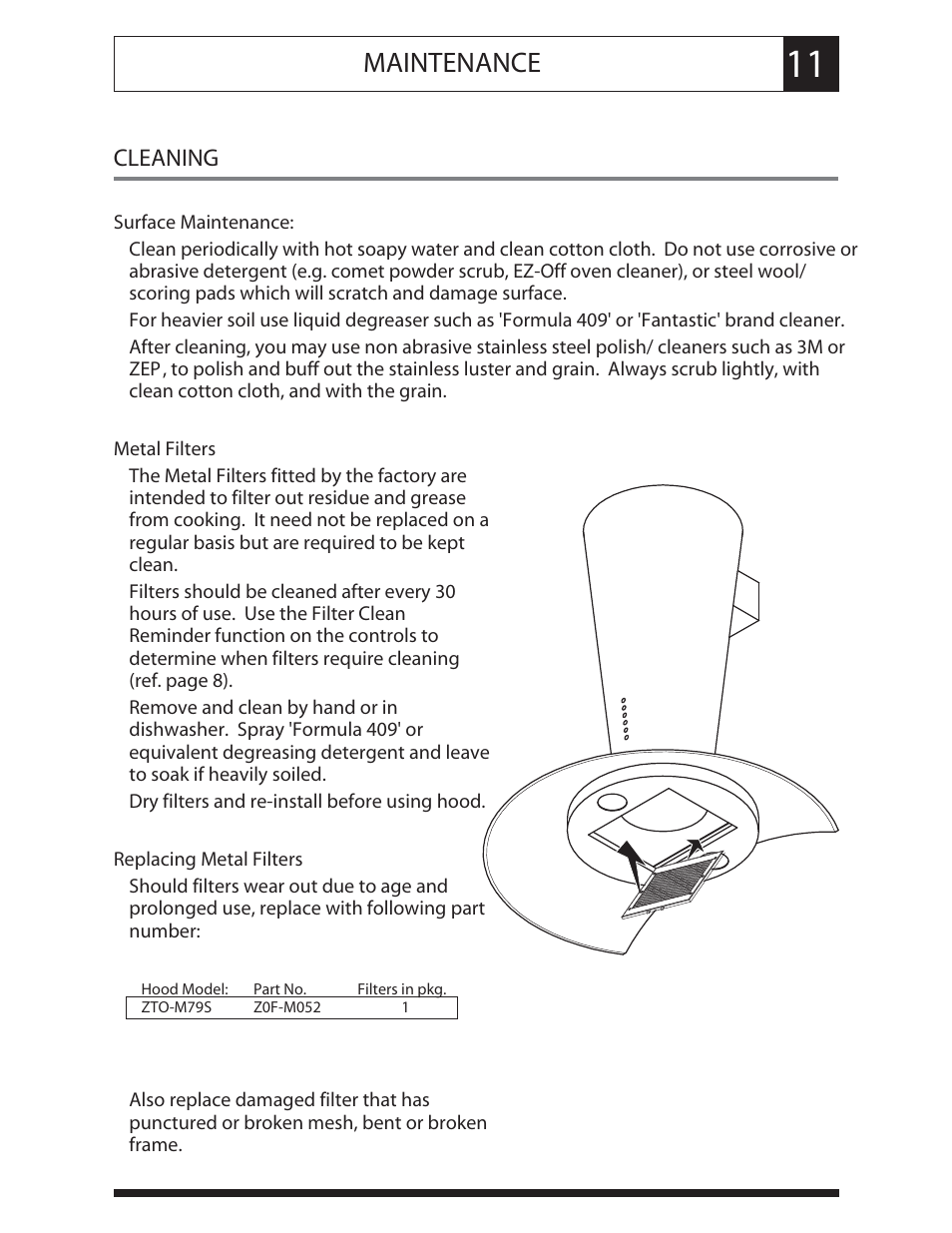 Zephyr ZTO-M795 User Manual | Page 14 / 17