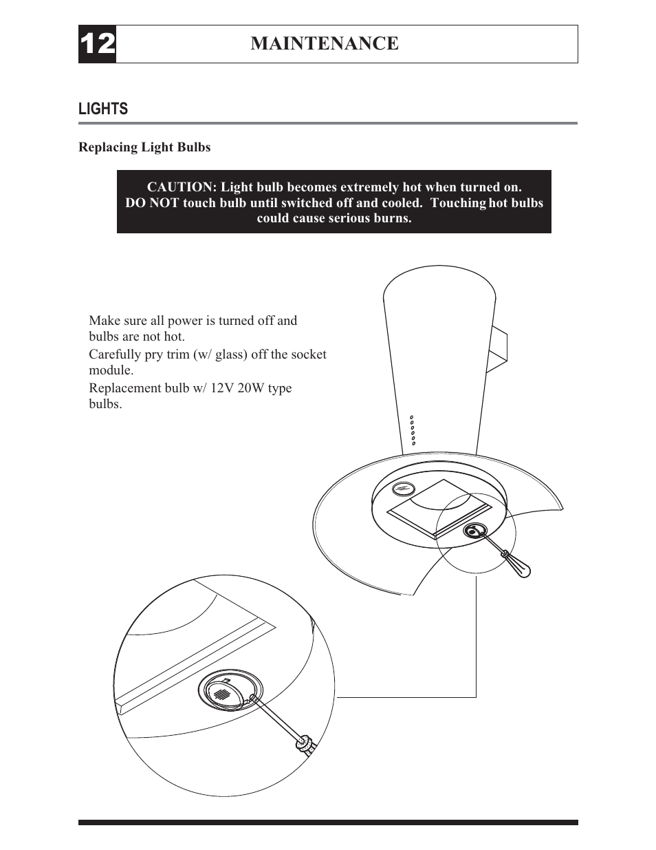 Maintenance | Zephyr ZTO-M795 User Manual | Page 15 / 17