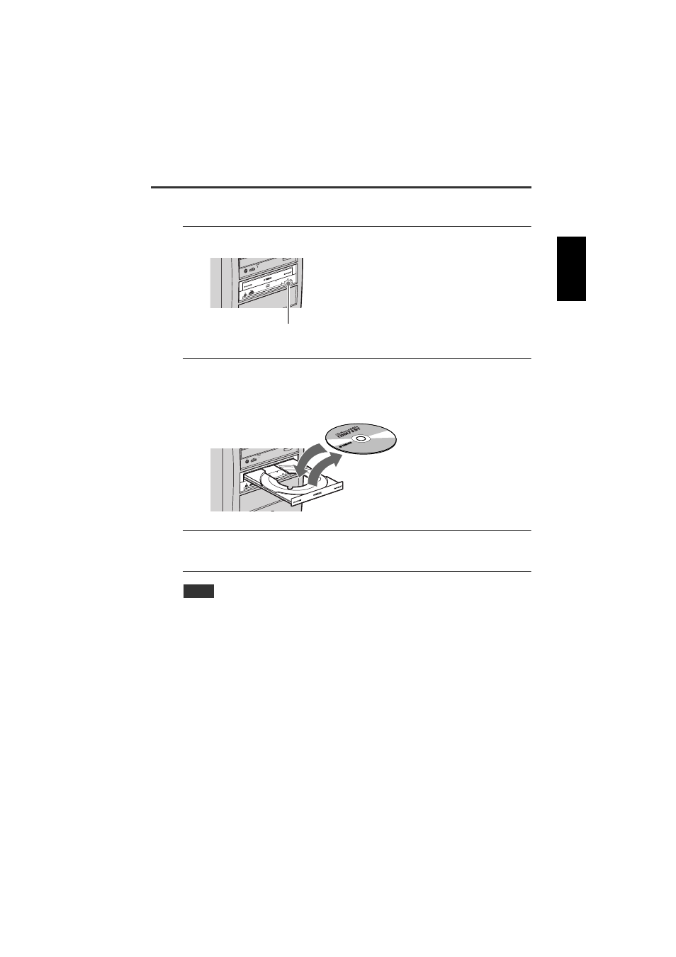 Loading/ejecting a disc | Yamaha CD Recordable/Rewritable Drive CRW3200 User Manual | Page 34 / 50
