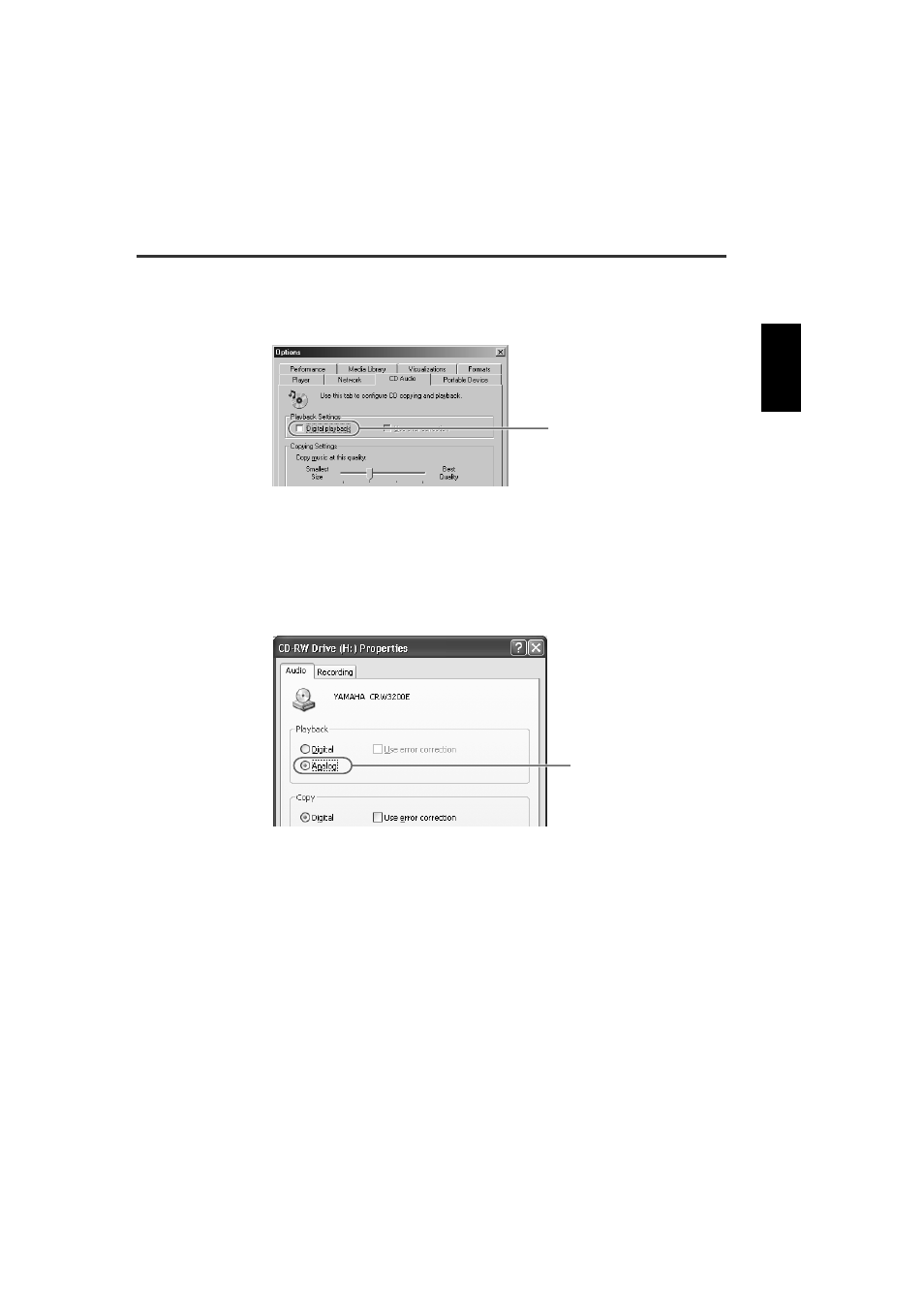 Yamaha CD Recordable/Rewritable Drive CRW3200 User Manual | Page 40 / 50