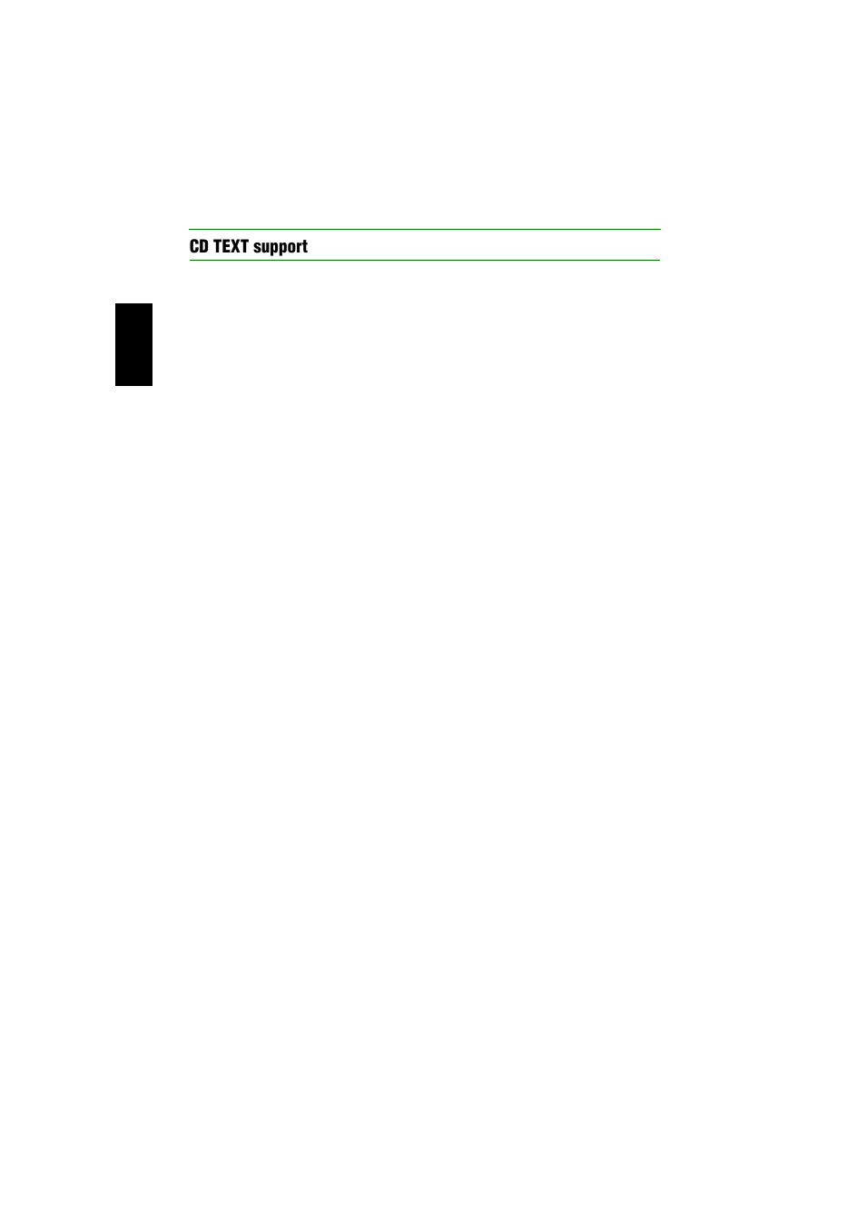 Cd text support | Yamaha CRW2200SX User Manual | Page 11 / 47