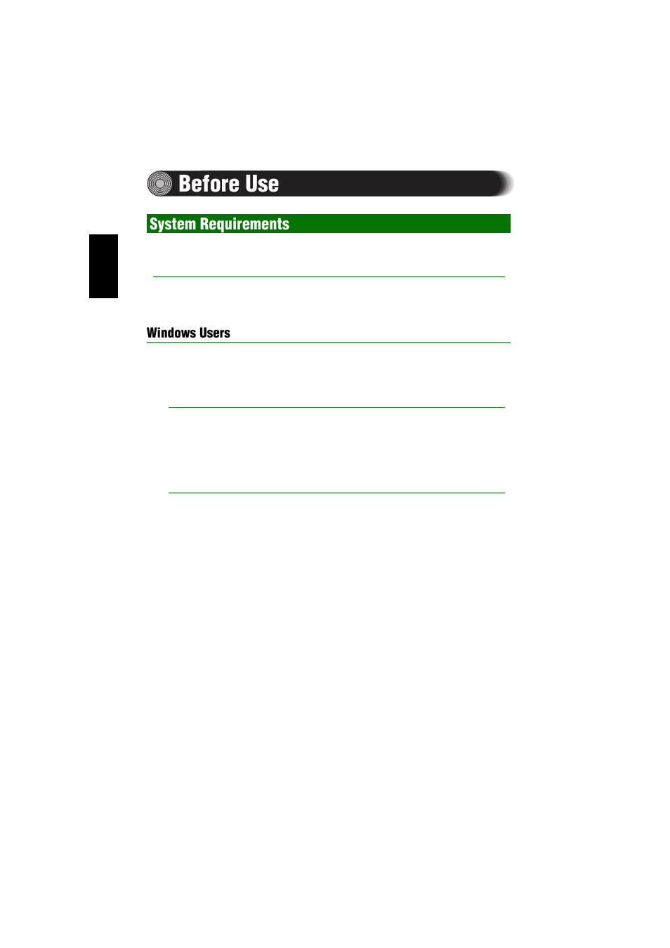 Before use, System requirements | Yamaha CRW2200SX User Manual | Page 13 / 47