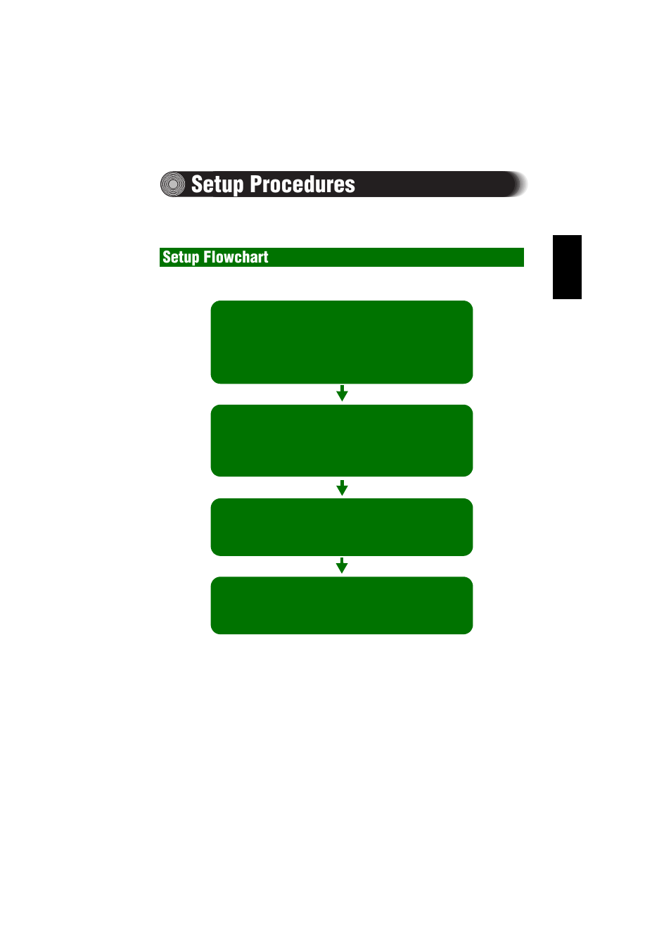 Setup procedures, Setup flowchart | Yamaha CRW2200SX User Manual | Page 20 / 47