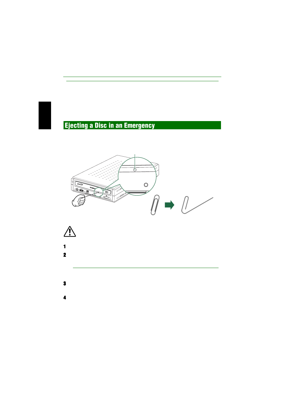 Ejecting a disc in an emergency, P. 22) | Yamaha CRW2200SX User Manual | Page 31 / 47