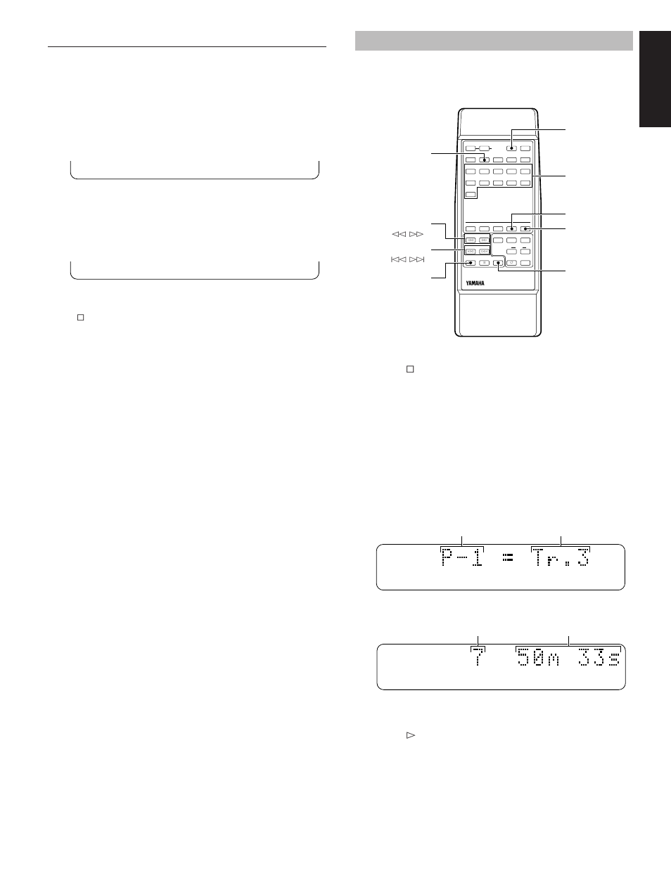 Part (a-b) repeat, Program play, English part (a-b) repeat | Press & stop to stop playback, Press prog to light up the program indicator, Press # play to start program playback, The repeat a indicators light up, Repeat this operation to program of up to 30 steps | Yamaha MDX-9 User Manual | Page 11 / 28