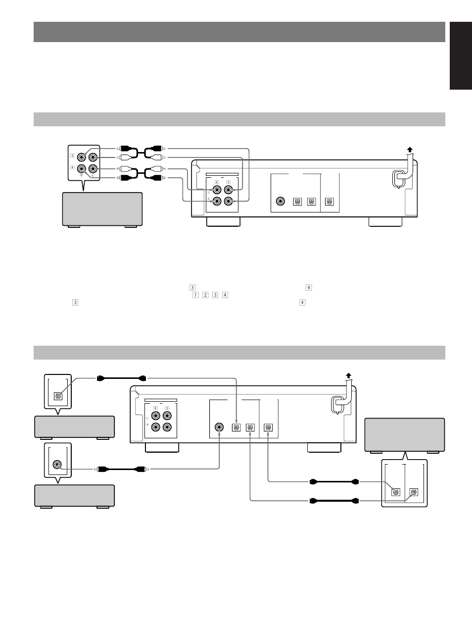 Connections, Analog connections, Digital connections | English, Analog connections digital connections | Yamaha MDX-9 User Manual | Page 7 / 28