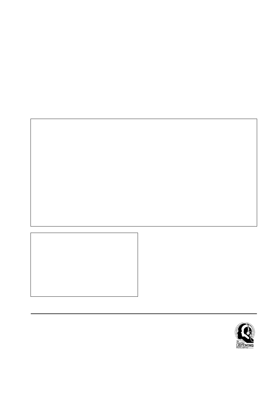 Compliance information statement, We want you listening for a lifetime | Yamaha YST-MS50 User Manual | Page 3 / 7