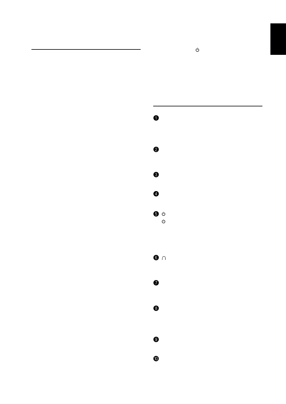 English, Cautions, Connections & controls | Yamaha YST-MS50 User Manual | Page 5 / 7