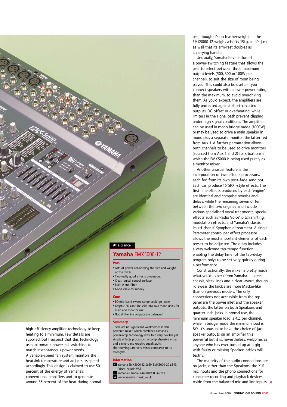 Yamaha EMX5000 User Manual | Page 3 / 6